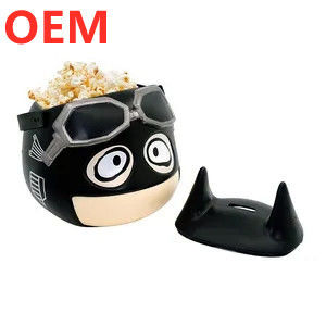 공장 사용자 정의 3d 플라스틱 팝콘 버킷 OEM 디자인 만화 3d 팝콘 버킷