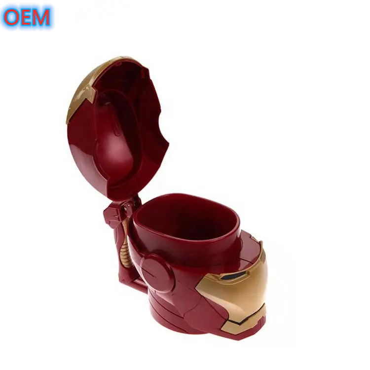 공장 사용자 지정 재사용 가능한 플라스틱 팝콘 컨테이너 버킷 OEM 디자인 3d 팝콘 버킷