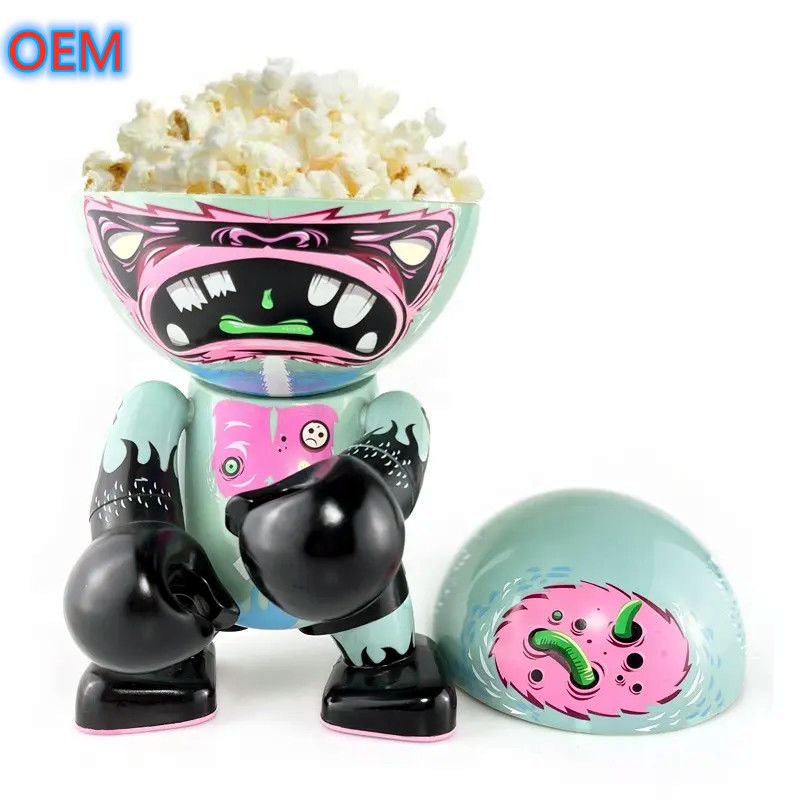 만화 팝콘 버킷 사용자 정의, OEM 디자인 고품질 플라스틱 팝콘 버킷