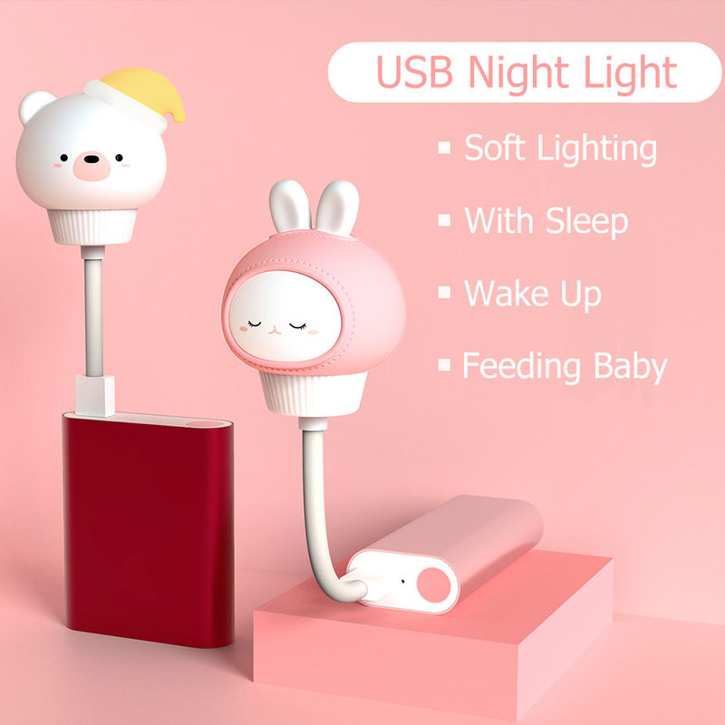 공장 주문 장난감 램프 PVC 비닐 LED 조명 장난감 귀여운 만화 USB 야간 조명