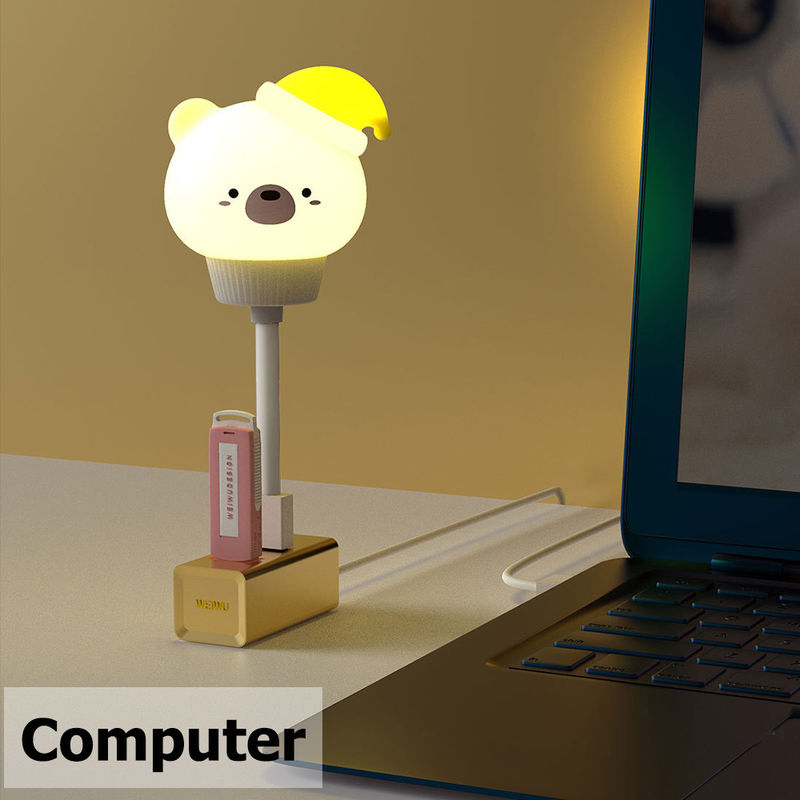 공장 주문 장난감 램프 PVC 비닐 LED 조명 장난감 귀여운 만화 USB 야간 조명