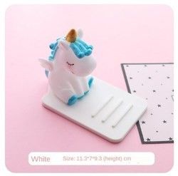 만화 실리콘 게으른 휴대 전화 홀더 유니콘 자동차 데스크톱 다기능 조정 가능한 브래킷 안 슬리드 스탠드