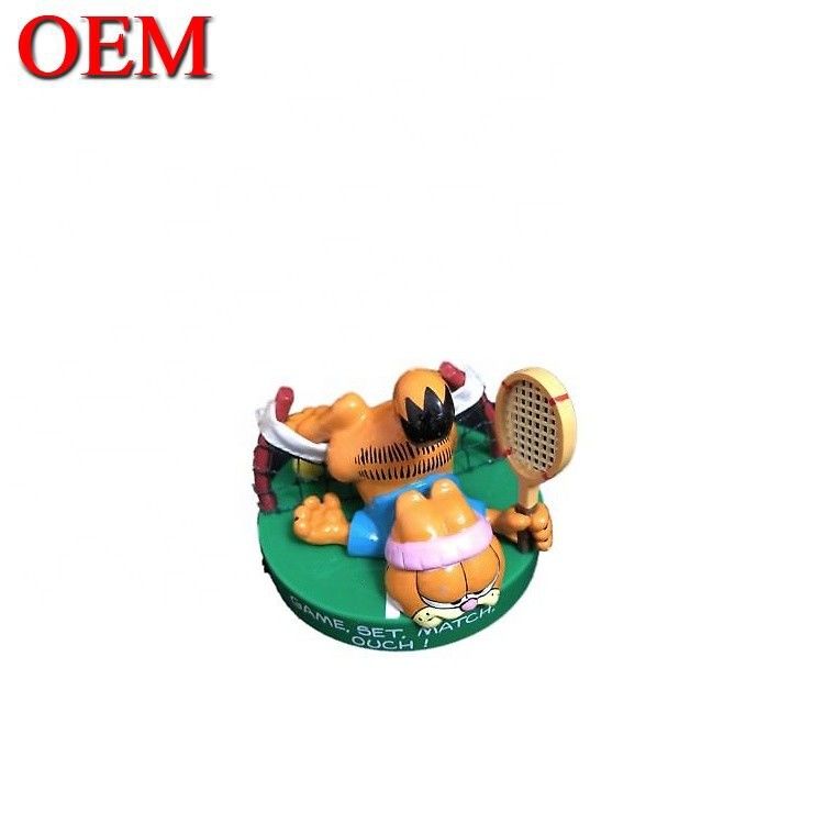 제조사 OEM 플라스틱 게으른 고양이 장난감 그림 사용자 지정 PVC 3D 애니메이션 주입 예술 비닐 장난감