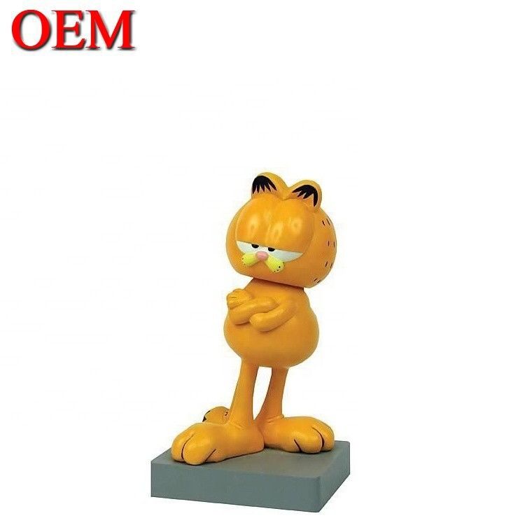 제조사 OEM 플라스틱 게으른 고양이 장난감 그림 사용자 지정 PVC 3D 애니메이션 주입 예술 비닐 장난감