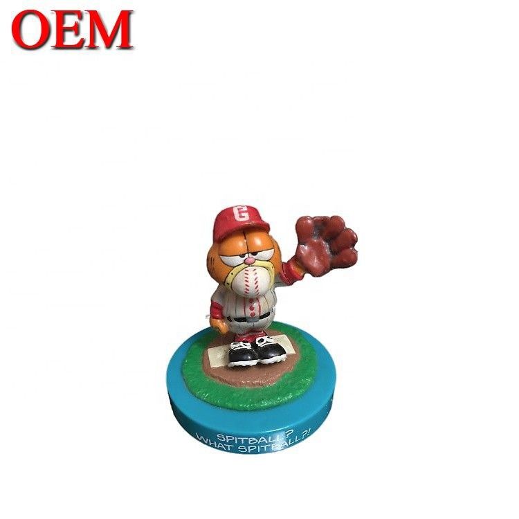 제조사 OEM 플라스틱 게으른 고양이 장난감 그림 사용자 지정 PVC 3D 애니메이션 주입 예술 비닐 장난감