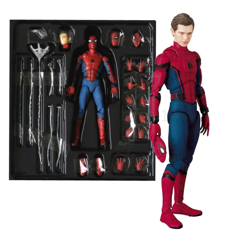 고품질 15cm 스파이더맨 장난감 톰 홀랜드 PVC 액션 피규어 스파이더맨 컬렉션 상자 장난감