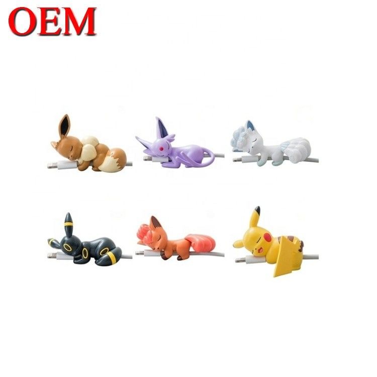 공장 사용자 지정 OEM 귀여운 3D 미니 그림 애니메이션 전화 케이블 콧 장난감 사용자 지정 플라스틱 pvc 비닐 장난감