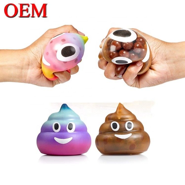 OEM 스퀴시 스트레스 공 장난감 OEM 색을 바꾸는 젤 스트레스 공 TPR 실리콘 장난감