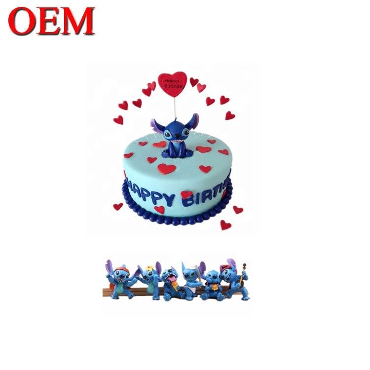 일본 클래식 캐릭터 생일 케이크 톱퍼 세트