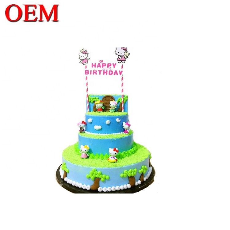 일본 클래식 캐릭터 생일 케이크 톱퍼 세트