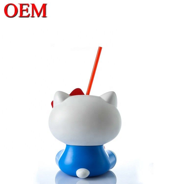 주문형 스파이더맨 3D 모델 병 OEM 캐릭터 모양 빨대 컵 ABS 50oz 컵 공장