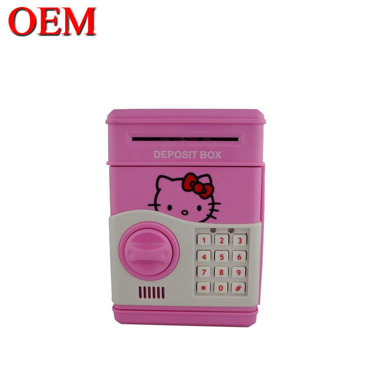 OEM 맞춤형 전자 은행 안전 돈 상자 어린이 디지털 동전 현금 절약 안전 ATM