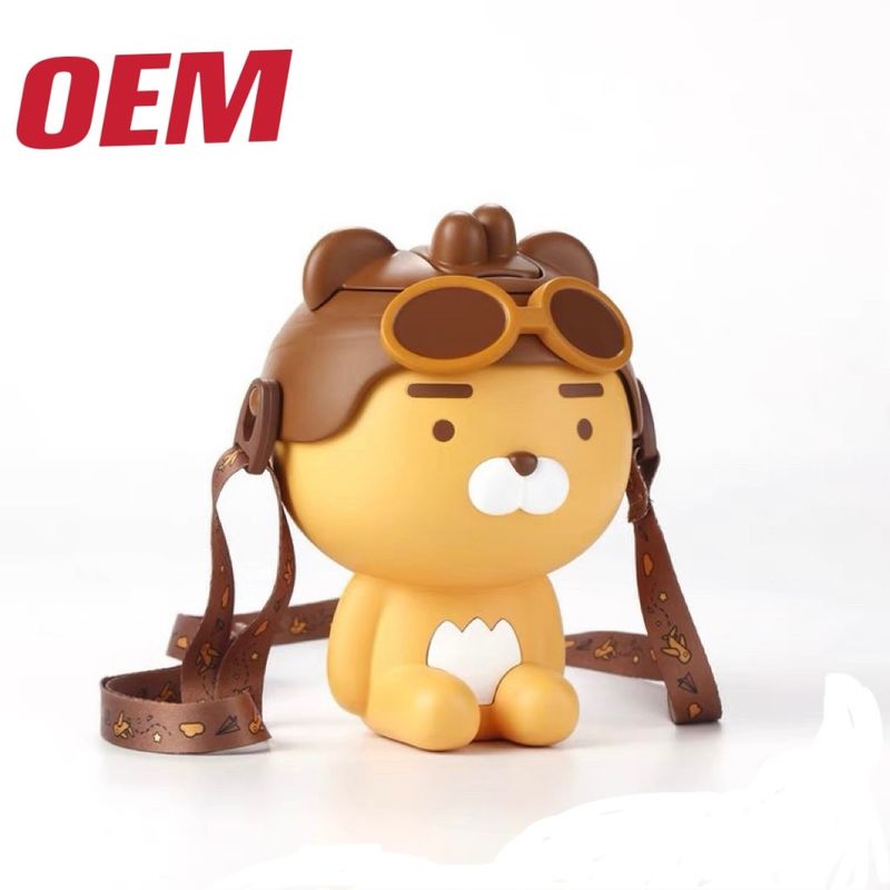 맞춤 짚 컵 플라스틱 만화 팝콘 버킷 빈 자동차 기능 저장 버킷