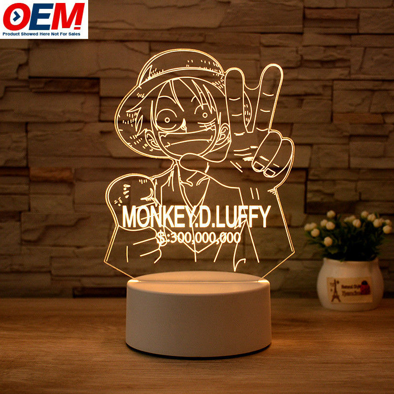 Customized Movie cartoon Character 3D Figure Made Model Toy Led Night Light OEM Light Toy Manufacturer