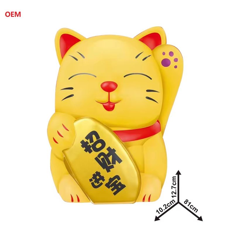 OEM 용납 럭키 고양이 동전 어린이용 은행 화폐 상자 사용자 정의 색상 메모 OEM 만