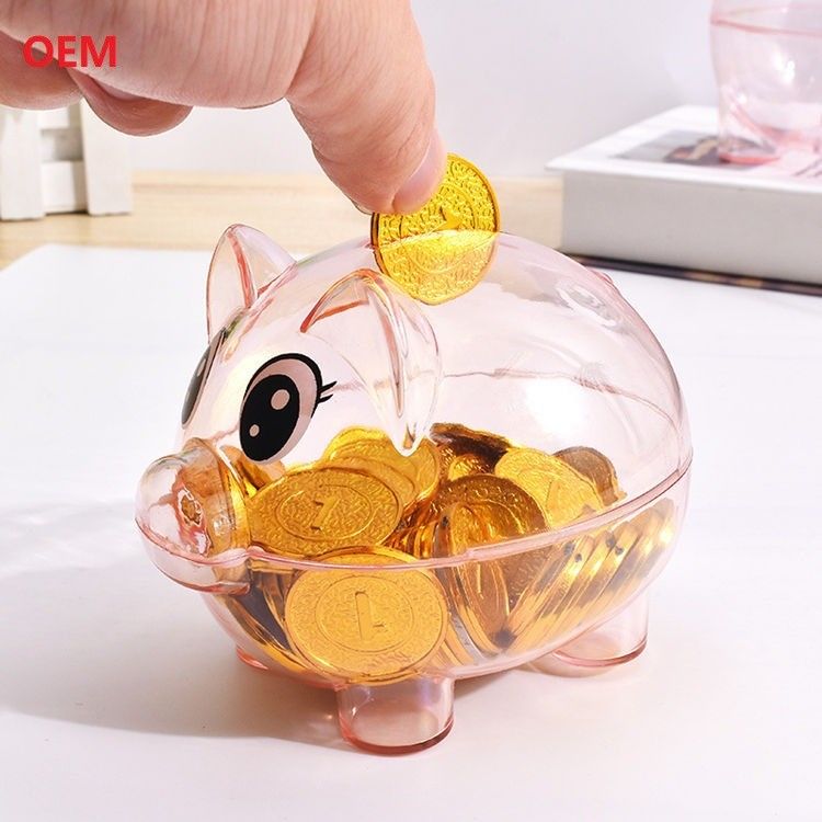 어린이 선물용 귀여운 색상 핑키뱅크 돈 상자