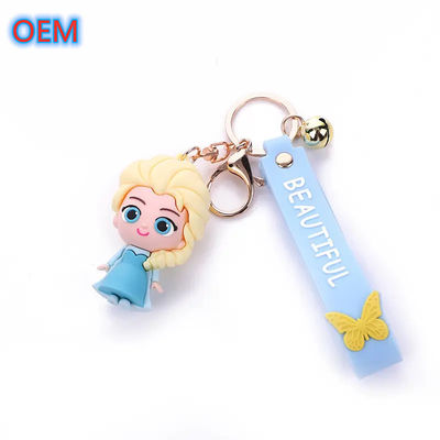 만화 키 체인 아이용 OEM 디자인 3d PVC 플라스틱 키 체인