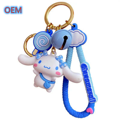 3D PVC 플라스틱 애니메이션 키chain OEM 디자인 귀여운 플라스틱 키chain