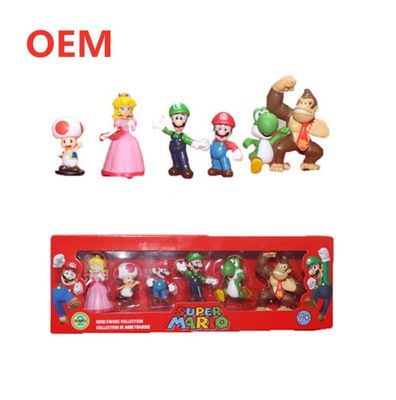 미니 피규어 최고 PVC 액션 피규어 모델 6pcs 세트 마리오 장난감 제조업체