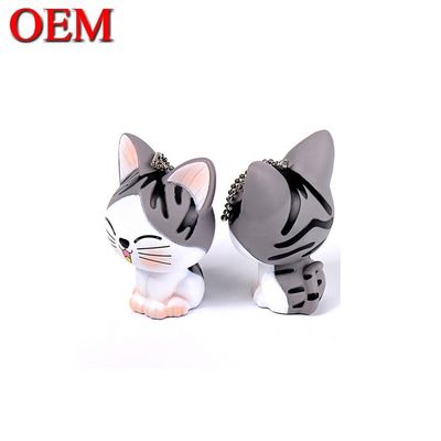 OEM 귀여운 미니 고양이 그림 4cm 치의 귀여운 고양이 키링 장난감