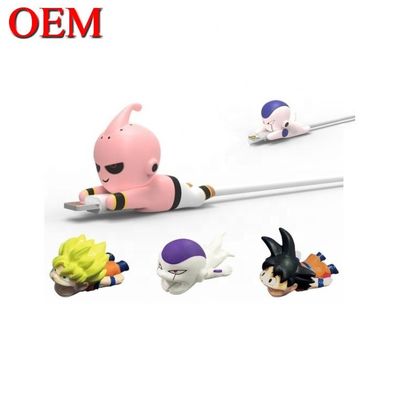 공장 사용자 지정 OEM 귀여운 3D 미니 그림 애니메이션 전화 케이블 콧 장난감 사용자 지정 플라스틱 pvc 비닐 장난감