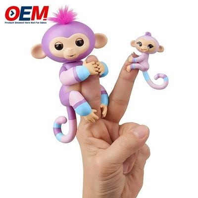 맞춤형 플라스틱 동물 원숭이 손가락 장난감 OEM PVC 장난감 실리콘 어린이 장난감