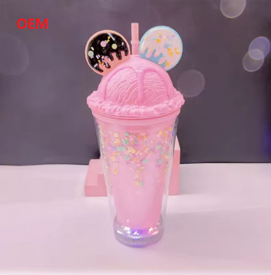 아이스컵 물병 어린이 플라스틱 빨대컵