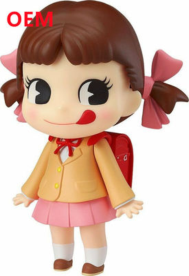 3D PVC 장난감 OEM 플라스틱 컬렉션 애니메이션 캐릭터 10cm 높이의 귀여운 소녀 인형을 만들