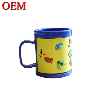 OEM 플라스틱 만화 귀여운 컵 / 3D 모델 선명한 플라스틱 머그